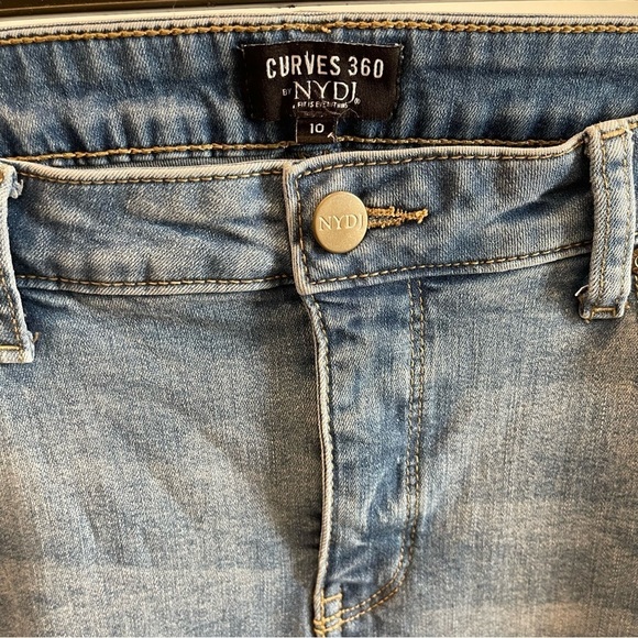 Ad:  Curves 360 By NYDJ Cropped Jeans Women's Sz 10 Blue High Rise - Picture 3 of 8